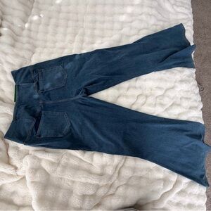 HALARA Dark Blue Flare Jeans